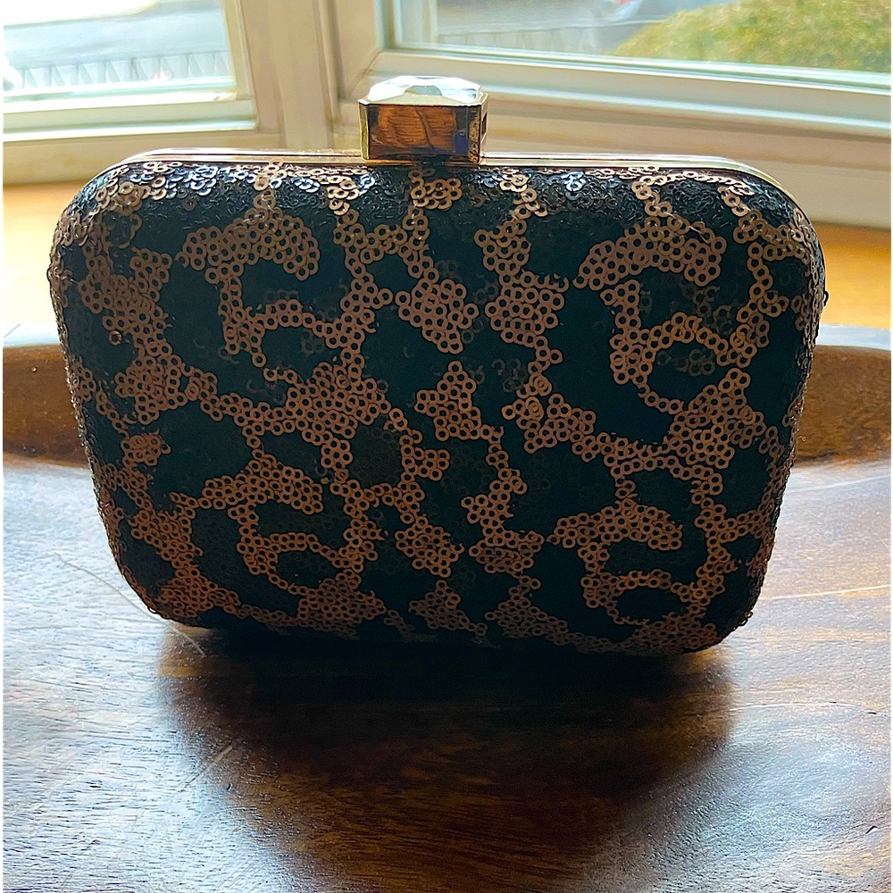 NWT Jessic McClintock sequin Minaudieré Clutch